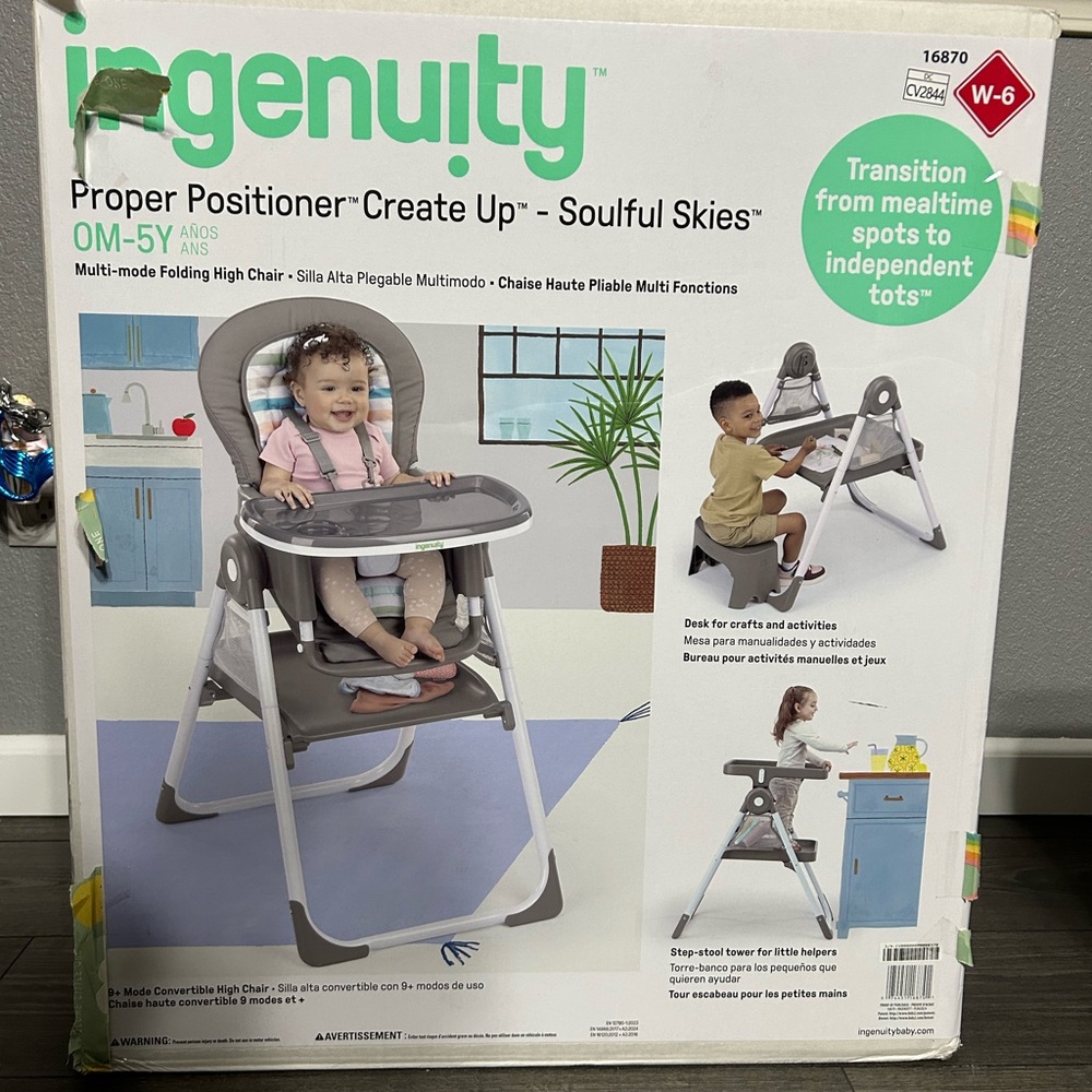 Ingenuity Multi-mode Folding High Chair - Gray